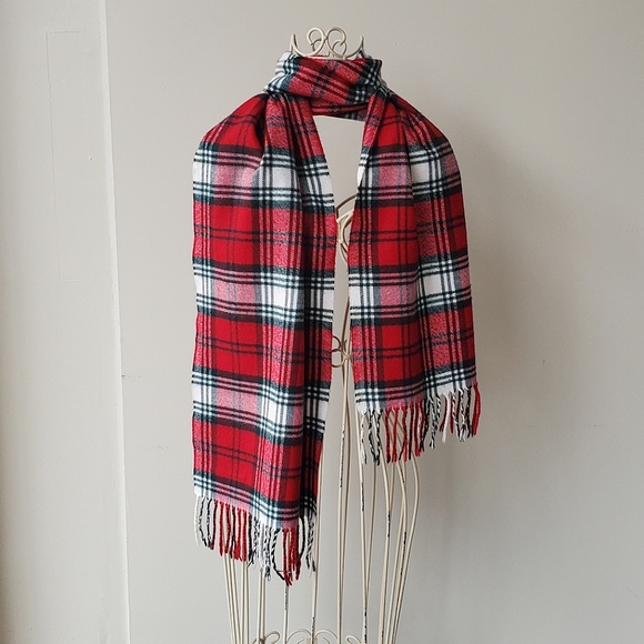 Cashmere Fringed Scarf - Picture 1 of 6